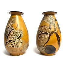 Paire de vases Vallauris, de Louis Giraud - Art Déco 1930 - 24 cm