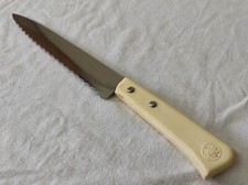 Ancien Couteau A Pain Inox Durol France Vintage lame 17,5 cm