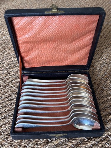 Ancien coffret cuillères - coffret, 12