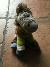 Diddl - Peluche Galupy le cheval avec pull rayé vert - 20 cm environ