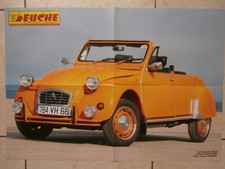 POSTER CITROËN / 2CV CABRIOLET AZELLE / 2CV 6 SPECIAL 1982 -  58 x 41 cm