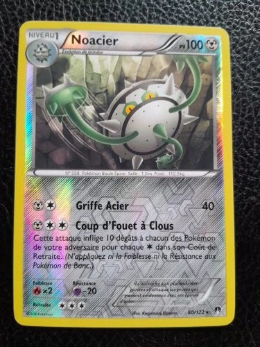 Carte pokémon noacier 122 - pokémon, 80/122