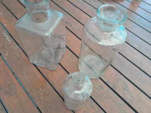 Lot anciens flacons divers - 3,