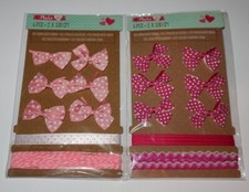  Lot 2 Planches Ruban Nœuds