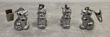 Lot de 4 Poids de Nappe en Étain en Forme de Chien Magnifique Décoration De Tabl