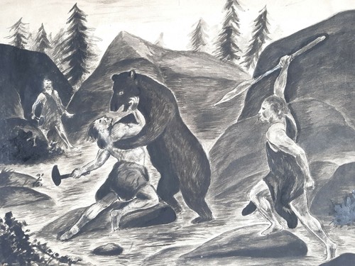 Prehistoire ours hommes - ours, chasse