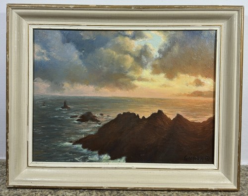 Huile sur panneau signée - ,