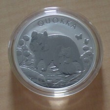 Australia 1$ Quokka 2021 silver 99.9% 1 oz silver coin within a capsule (argent)