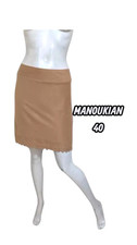 Manoukian Taille 40  Superbe jupe beige imitation daim femme