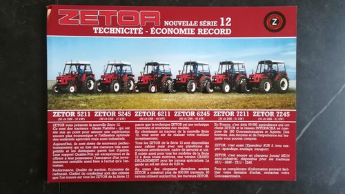 Prospectus tracteur zetor - prospectus,