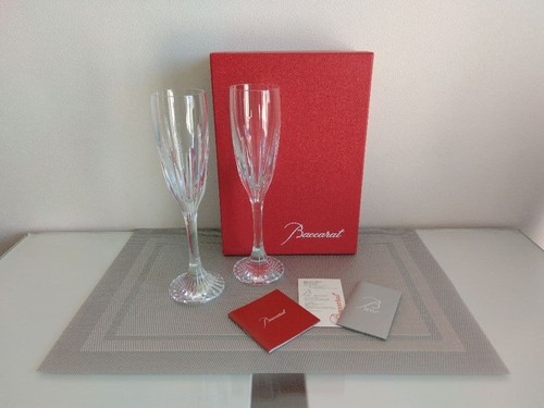 Baccarat Champagne Flutes Pair