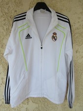 Veste ADIDAS REAL MADRID 2011 vintage felpa jacket blanc jacke football 180 L