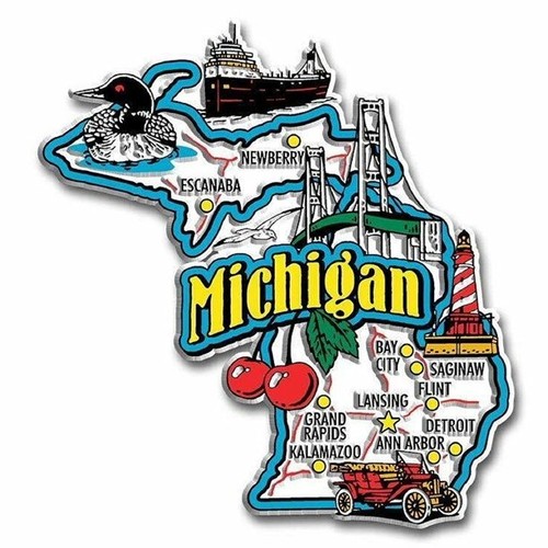 Michigan jumbo state map - jumbo,
