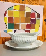 Saucière Porcelaine de Limoges HAVILAND Torse Muguet Myosotis 