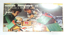 Jeujura jeu jouet ancien bois maison forestière 3 coffret bois incomplet vintage