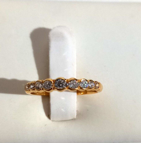 Bague demi alliance oxyde - alliance,