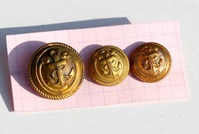 3 BOUTON UNIFORME MILITAIRE