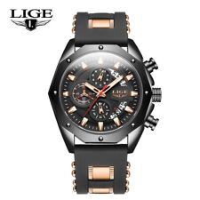 Homme Montre bracelet Quartz Date lumineux imperméable Journalier décontracté