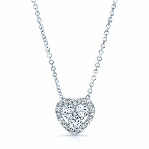 14k blanc diamant - blanc, pendentif