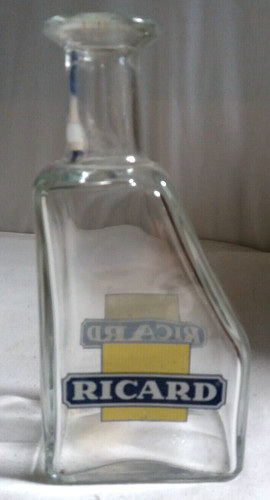 Ancienne carafe verre ricard - ancienne,