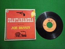 Joe DASSIN Disque Vinyle 45T 7" GUANTANAMERA - KATY CRUEL - CBS 2449 Languette