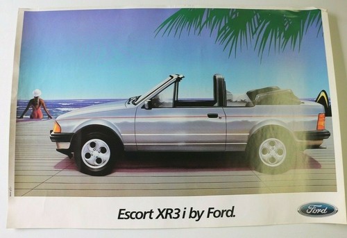Affiche automobile ford escort - affiche,