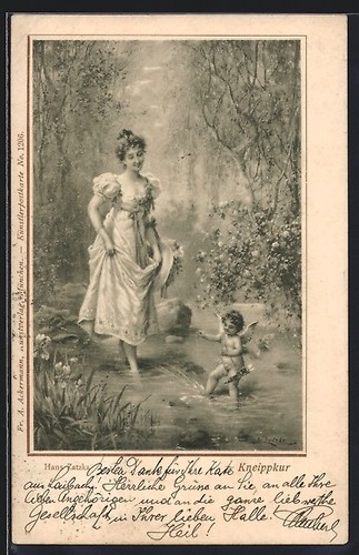 Carte postale artiste hans - d'artiste,