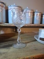 MAGNIFIQUE VERRE GRAVE FLEUR