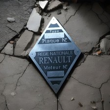 Plaque signalétique Renault