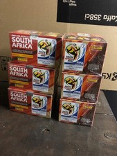 6x Display Box stickers PANINI SOUTH AFRICA 2010 Football 600 Packets Bustine