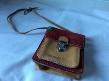 pochette vintage 80 TANN'S CUIR ET DAIM . ( A/GO) *