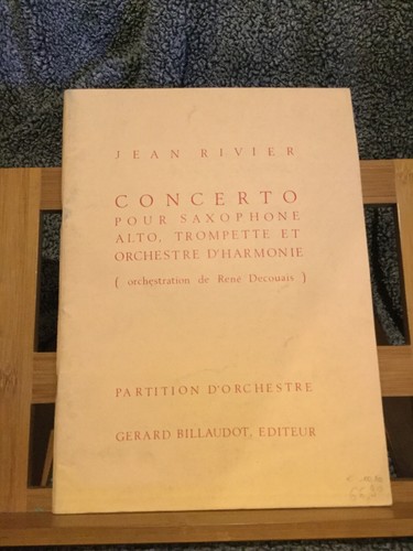 Rivier concerto saxophone alto - rivier,