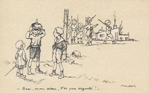 Cpa illustrateur poulbot - 14-18,