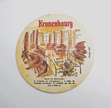 Sous bock  bière  Kronenbourg Bière d'Alsace salle de brassage années 1960