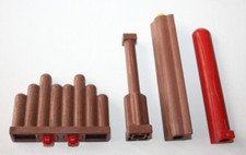 PLAYMOBIL 3151 LOT DE 4 PIECES PALISSADE POUR CAMP FORTERESSE DES VIKINGS