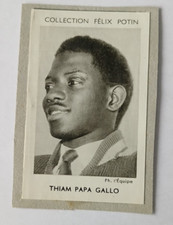 1952  Papa Gallo Thiam Athlétisme Felix Potin French card Carte Sports photo