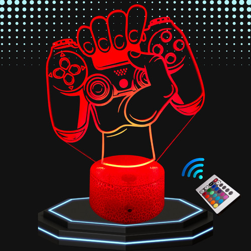 Lampe chevet led jeux - 3d,