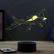 Lampe illusion 3D Avion Cessna 172