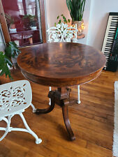 MAITLAND SMITH - Table d'appoint ronde marquetée Guéridon