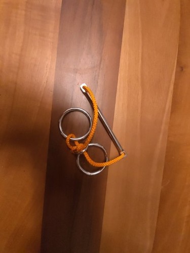 Casse tête métallique - métallique, bague