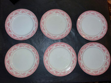 Lot de 6 assiettes Onnaing motif floral Roses Mousses  très bel état