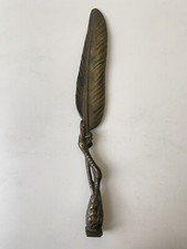 Jules MOIGNIEZ. Coupe papier cachet. Bronze Signé Aigle. XIXème. Paper cut stamp