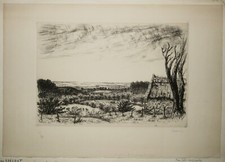 MORBIHAN (56) - FRELAUT Jean - [Vue du Golfe du Morbihan]. 1951.