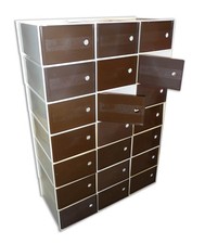 Meuble contenant  21 casiers avec porte    Prisunic Flair   Vintage  An 70's