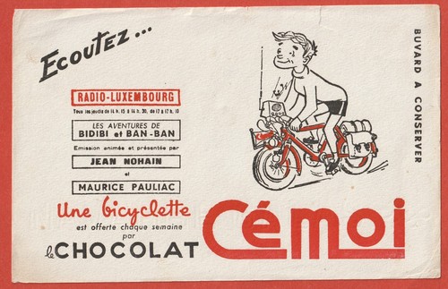 Buvard chocolat cemoi - -,