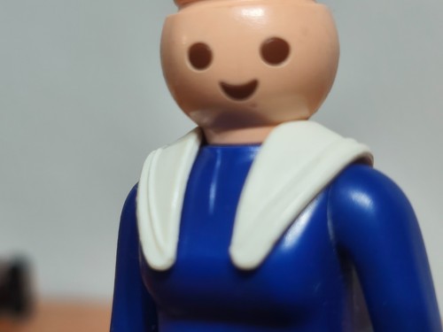 Playmobil col blanc femme - blanc,