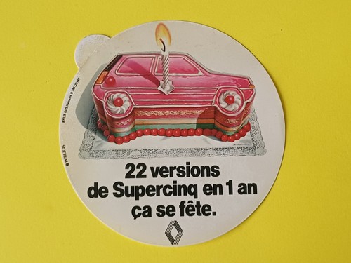 Autocollant vintage renault - autocollant,