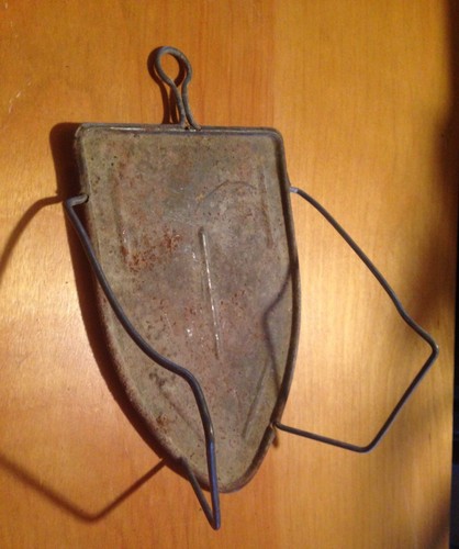 Vintage clothes iron - clothes, holder
