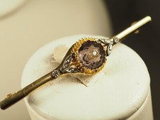 BROCHE ANCIENNE PLAQUE OR