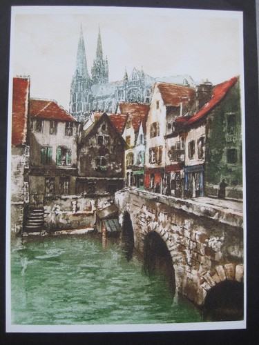 Reproduction aquarelle rue - d'aquarelle, :